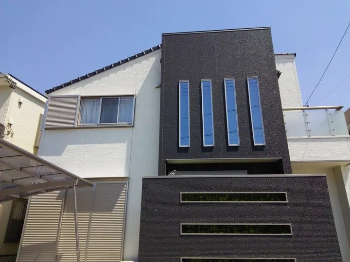 2階建ての新築住宅の施工事例